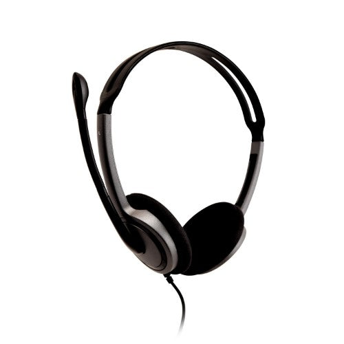 V7 HA212-2EP headphones/headset Wired Head-band Calls/Music Black, Silver