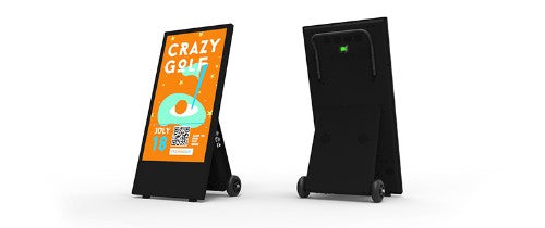 Allsee Technologies HOAB43HD8 Signage Display Digital A-board 109.2 cm (43") Wi-Fi 1500 cd/m² Black Built-in processor Android 7.1 24/7