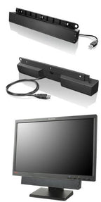 Lenovo USB Soundbar Black 2.0 channels 2.5 W