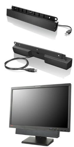 Lenovo USB Soundbar Black 2.0 channels 2.5 W