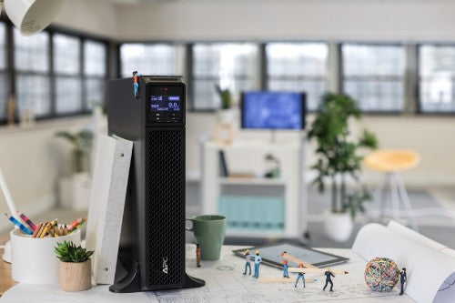 APC Smart-UPS On-Line, 3kVA, Tower, 208V/230V, 6x C13+2x C19 IEC outlets, SmartSlot, Extended runtime, W/O rail kit