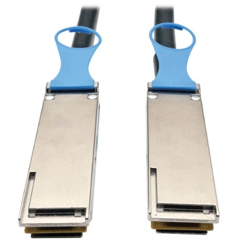 Tripp Lite N282-01M-28-BK QSFP28 to QSFP28 100GbE Passive DAC Cable (M/M), QSFP-100G-CU1M Compatible, 1M (3.28 ft.)