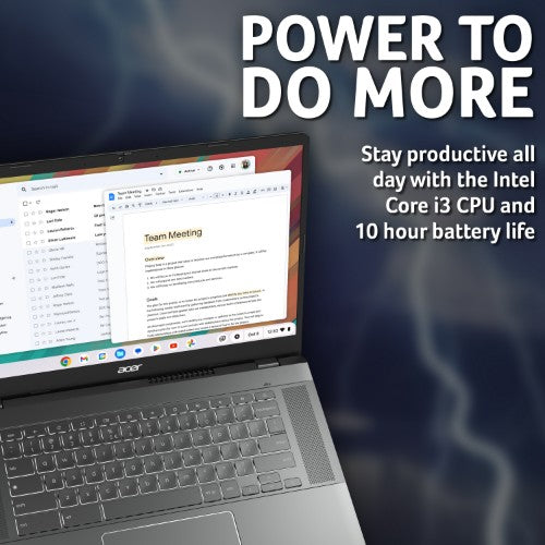 Acer Chromebook Plus 515 (CB515-2H) - Intel Core i3, 8GB, 256GB SSD, 15.6" Full HD display, Chrome OS