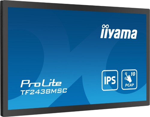 iiyama 23.8” 10pt Optical Bonded PCAP Open Frame Touch monitor with IPS panel technology, edge-to-edge glass design, anti-fingerprint coating and metal housing