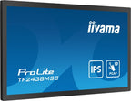 iiyama 23.8” 10pt Optical Bonded PCAP Open Frame Touch monitor with IPS panel technology, edge-to-edge glass design, anti-fingerprint coating and metal housing