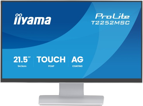 iiyama ProLite T2252MSC-W2AG computer monitor 54.6 cm (21.5") 1920 x 1080 pixels Full HD LCD Touchscreen White