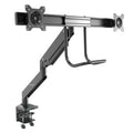 StarTech.com Desk Mount Dual Monitor Arm with USB & Audio - Slim Full Motion Adjustable Dual Monitor VESA Mount for up to 32" (17.6lb/8kg) Displays - Ergonomic Articulating - C-Clamp/Grommet