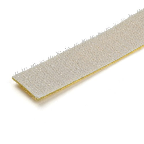 StarTech.com 50ft (15.2m) Hook and Loop Roll, Yellow, Cut-to-Size Reusable Cable Ties, Bulk Industrial Wire Fastener Tape, Adjustable Fabric Wraps, Reusable Self Gripping Cable Management Straps