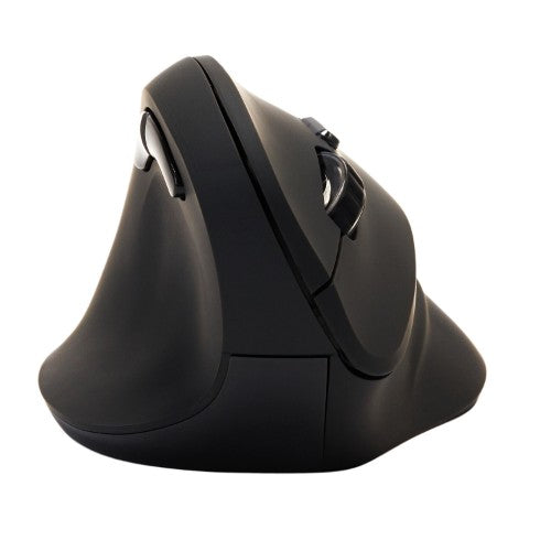 V7 MW400L Left Hand 2.4Ghz Vertical Ergonomic Mouse - Black - Wireless Connectivity - USB Interface