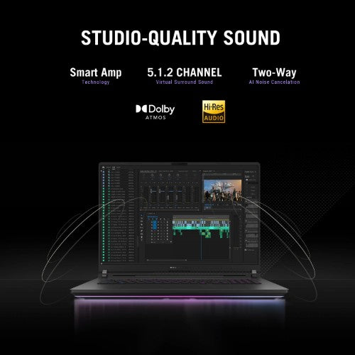 ASUS ROG Strix SCAR 18 G835LX-SA009W Intel Core Ultra 9 275HX Laptop 45.7 cm (18") WQXGA 64 GB DDR5-SDRAM 2 TB SSD NVIDIA GeForce RTX 5090 Wi-Fi 7 (802.11be) Windows 11 Home Black