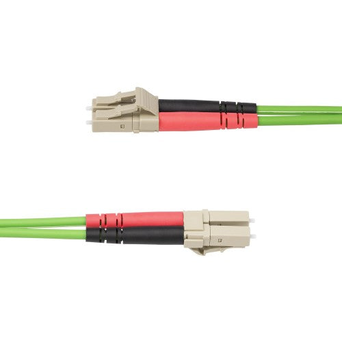 StarTech.com 7m (22.9ft) LC to LC (UPC) OM5 Multimode Fiber Optic Cable, 50/125µm Duplex LOMMF Zipcord, VCSEL, 40G/100G, LSZH Fiber Jumper Cord