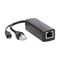 Tripp Lite NPOE-SPL-G-5VMU PoE to USB Micro-B and RJ45 Active Splitter - 802.af, 48V to 5V 1A, Up to 328.08 ft. (100 m)