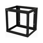 StarTech.com 2-Post 9U Heavy-Duty Wall-Mount Network Rack, 19" Open Frame Server Rack, 18" Deep, Wall Mount Data Rack for IT / AV / Patch Panel / Computer Equipment