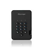 iStorage diskAshur² SSD 128GB Black | Secure Portable Solid State Drive |AES-XTS 256-bit Hardware Encryption | PIN protected | OS & Platform Independent | TAA Compliant |Brute force hack defence | Dust/Water Resistant