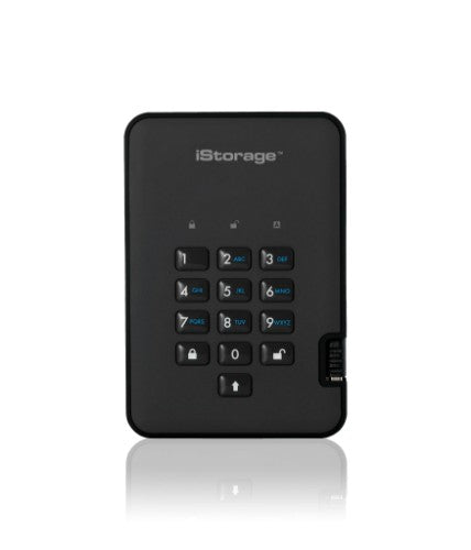 iStorage diskAshur² SSD 128GB Black | Secure Portable Solid State Drive |AES-XTS 256-bit Hardware Encryption | PIN protected | OS & Platform Independent | TAA Compliant |Brute force hack defence | Dust/Water Resistant