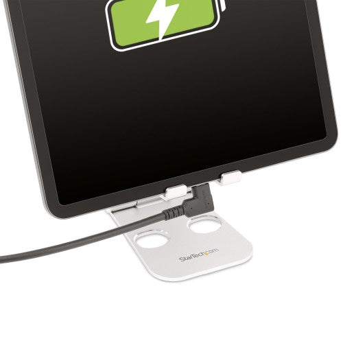 StarTech.com 6.6ft (2m) USB-C Cable, Right-Angled, USB 5Gbps, 100W (5A) Power Delivery, 4K 60Hz DP Alt Mode, Rugged USB C Cord - Thunderbolt Compatible