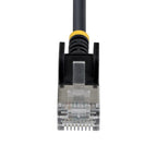 StarTech.com 4m Black Ultra Slim Cat6A Ethernet Cable, Snagless, FTP, Pure Bare Copper Wire, 34AWG Slim RJ45 Network Patch Cord, Individually Tested