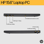 HP 15-fc0007sa AMD Ryzen™ 7 7730U Laptop 39.6 cm (15.6") Full HD 16 GB DDR4-SDRAM 512 GB SSD Wi-Fi 6 (802.11ax) Windows 11 Home Black