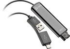 HP Poly DA75 USB to QD Black Adapter TAA