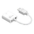 j5create JDA213 HDMI™ to VGA Adapter, White