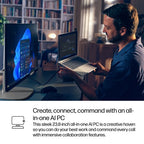 HP EliteStudio 8 G1i AI PC Wolf Pro Security Edition Intel Core Ultra 5 235 60.5 cm (23.8") 1920 x 1080 pixels Touchscreen All-in-One PC 16 GB DDR5-SDRAM 512 GB SSD Windows 11 Pro Wi-Fi 7 (802.11be) Silver