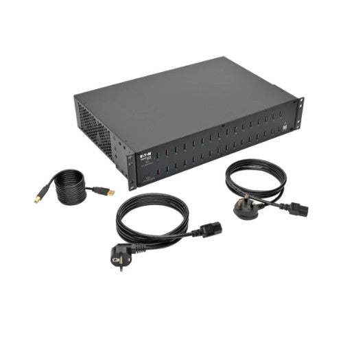 Tripp Lite U280-032-RMINT 32-Port USB Charging Station with Syncing, 230V, 5V 80A (400W) USB Charger Output, 2U Rack-Mount