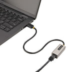 StarTech.com USB 3.0 to Gigabit Ethernet Network Adapter, 10/100/1000 Mbps, USB to RJ45, USB 3.0 to LAN Adapter, USB 3.0 Ethernet Adapter (GbE), 11in Attached Cable, Driverless Install