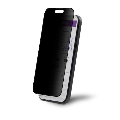 StarTech.com 4-Way Privacy Screen For iPhone 15 Plus, Portrait/Landscape Orientation, Touch-Enabled, +/- 30° View, Tempered Glass Protector, 4Way Filter, TAA