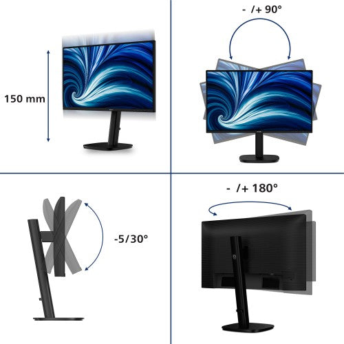 Philips 23.8IN 16:9 IPS 120HZ 1920X1080 HAS 150MM D-SUB X 1 HDMI X 1X 1 computer monitor 60.5 cm (23.8") 1920 x 1080 pixels