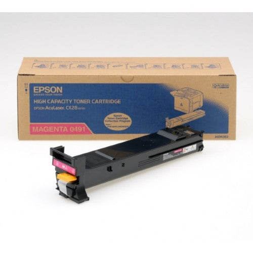 Epson C13S050491/0491 Toner magenta, 8K pages/5% for Epson AcuLaser CX 28
