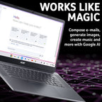 Acer Chromebook Plus 515 (CB515-2H) - Intel Core i3, 8GB, 256GB SSD, 15.6" Full HD display, Chrome OS