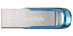 SanDisk Ultra Flair USB flash drive 128 GB USB Type-A 3.2 Gen 1 (3.1 Gen 1) Blue, Silver