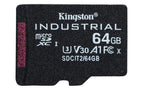 Kingston Technology 64GB microSDXC Industrial C10 A1 pSLC Card Single Pack w/o Adapter