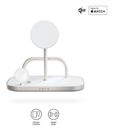OtterBox Zens 4-in-1 Wireless Charger, White