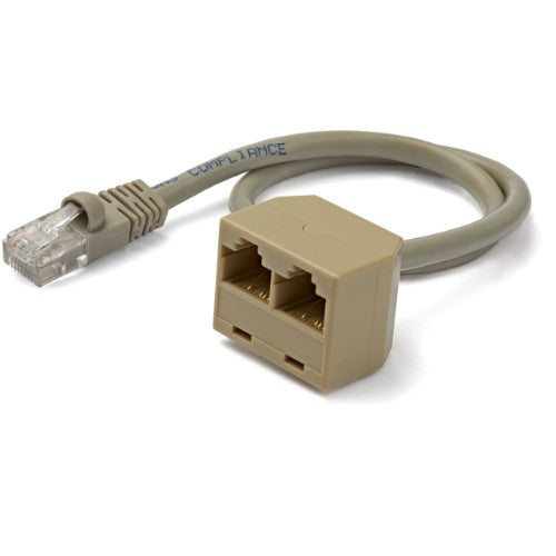 StarTech.com 2-to-1 RJ45 Splitter Cable Adapter - F/M