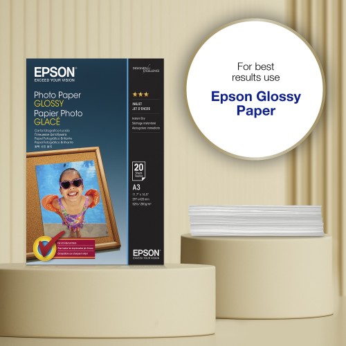 Epson A3 Glossy Photo Paper 200gsm, 20 sheets