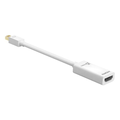 j5create JDA159 mini DisplayPort™ to 4K HDMI™ Adapter, White
