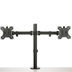 StarTech.com Desk Mount Dual Monitor Arm - Desk Clamp / Grommet VESA Monitor Mount for up to 32" (17.6lb/8kg) Displays - Ergonomic Articulating Monitor Arm - Height Adjustable/Tilt/Swivel/Rotating