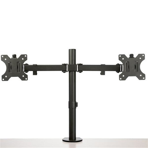 StarTech.com Desk Mount Dual Monitor Arm - Desk Clamp / Grommet VESA Monitor Mount for up to 32" (17.6lb/8kg) Displays - Ergonomic Articulating Monitor Arm - Height Adjustable/Tilt/Swivel/Rotating