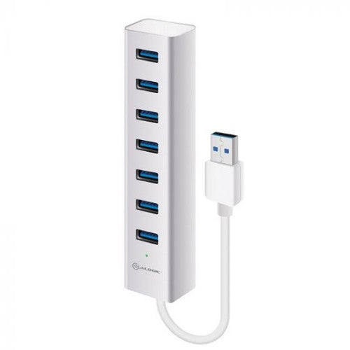 ALOGIC 7 Port USB Hub - Aluminium Unibody with Power Adapter - Prime Series