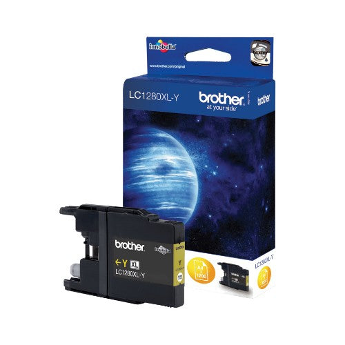 Brother LC-1280XLYBP Ink cartridge yellow high-capacity Blister, 1.2K pages for Brother MFC-J 6510
