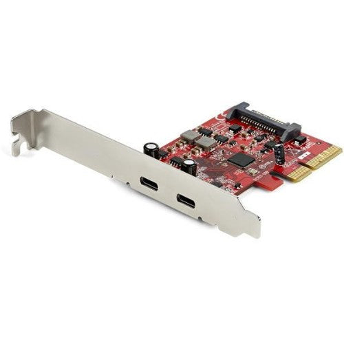 StarTech.com 2-Port USB 3.2 Gen 2 PCIe Card, USB-C 10Gbps SuperSpeed PCI Express 3.0 x4 Controller Card, USB Type-C Adapter Card, Data Only, Windows/macOS/Linux, TAA