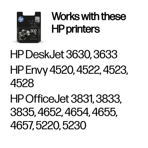 HP F6U68AE/302XL Printhead cartridge black high-capacity, 430 pages ISO/IEC 24711 8.5ml for HP DeskJet 1110/2130/OfficeJet 5200