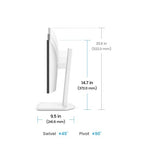 BenQ GW2490TC computer monitor 61 cm (24") 1920 x 1080 pixels Full HD LED Black, White