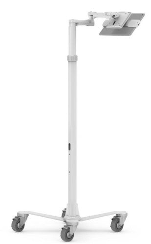 Compulocks Universal Tablet Cling Medical Rolling Cart Extended White