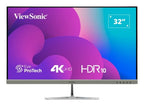 Viewsonic VX3276-4K-MHD-2 computer monitor 81.3 cm (32") 3840 x 2160 pixels 4K Ultra HD LCD Black, Silver