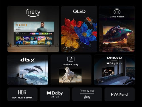 TCL T6C -UK 65 inch QLED 4K HDR 10+ Dolby Vision & Atmos Smart Fire TV