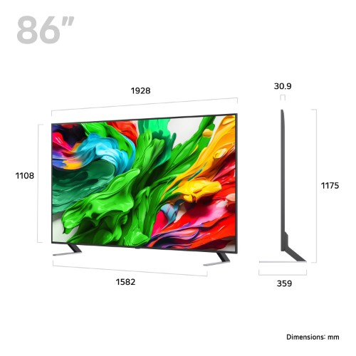 LG 86QNED85A6C.AEK TV 2.18 m (86") 4K Ultra HD Smart TV Wi-Fi Black