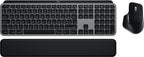 Logitech Master MX Keys S Combo for Mac keyboard Mouse included Home/Office RF Wireless + Bluetooth AZERTY French Aluminium, Black