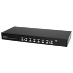 StarTech.com 8 Port 1U Rackmount USB KVM Switch Kit with OSD and Cables - TAA